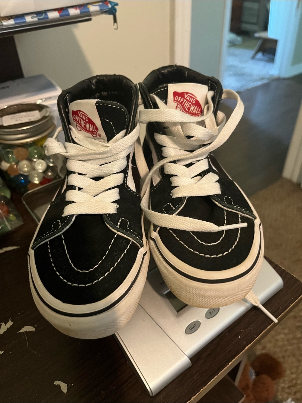 Vans Kids Black & White High-Top Sneakers